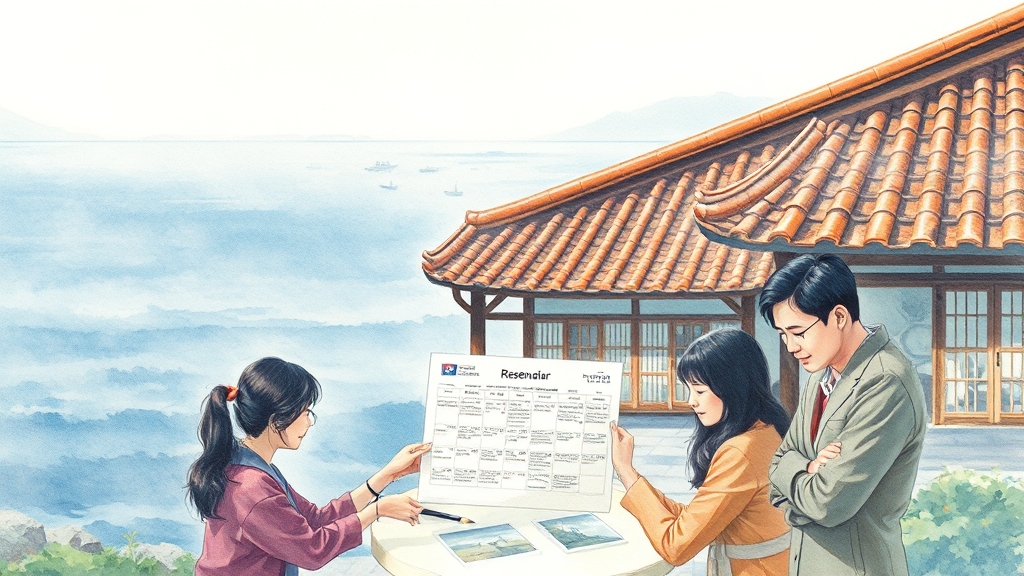 예약 정보 & 이용 꿀팁 (watercolor 스타일)