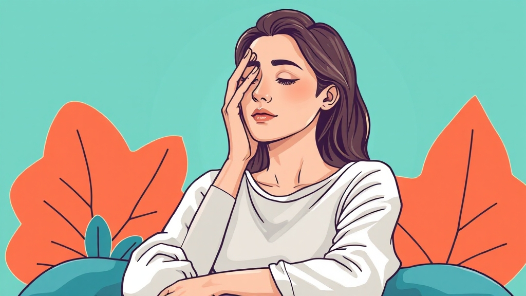 눈 피로, 마사지로 날려버리세요! (illustration 스타일)