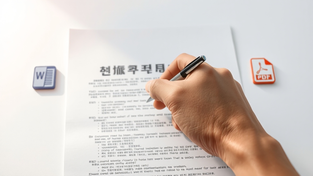 탄원서 양식, 어디서 다운로드? (realistic 스타일)