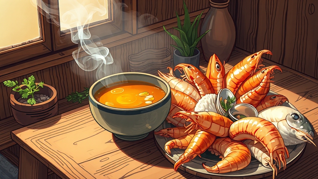 문성5호, 놓칠 수 없는 맛집 (illustration 스타일)