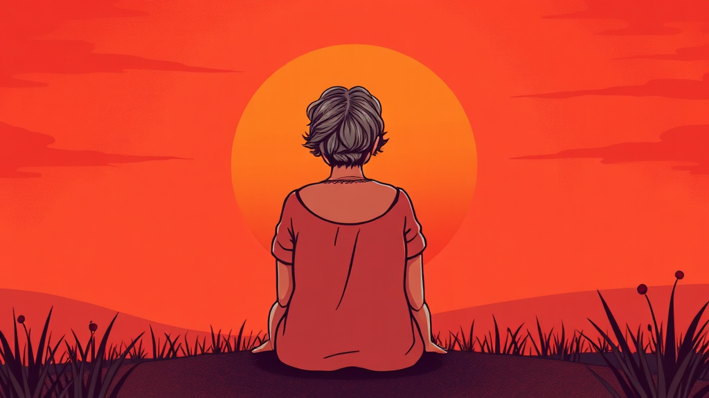 50대 여성, 특별 관리 이유 (illustration 스타일)