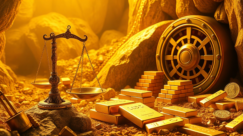 금 투자, 리스크 관리 & 수익 극대화 (realistic 스타일)