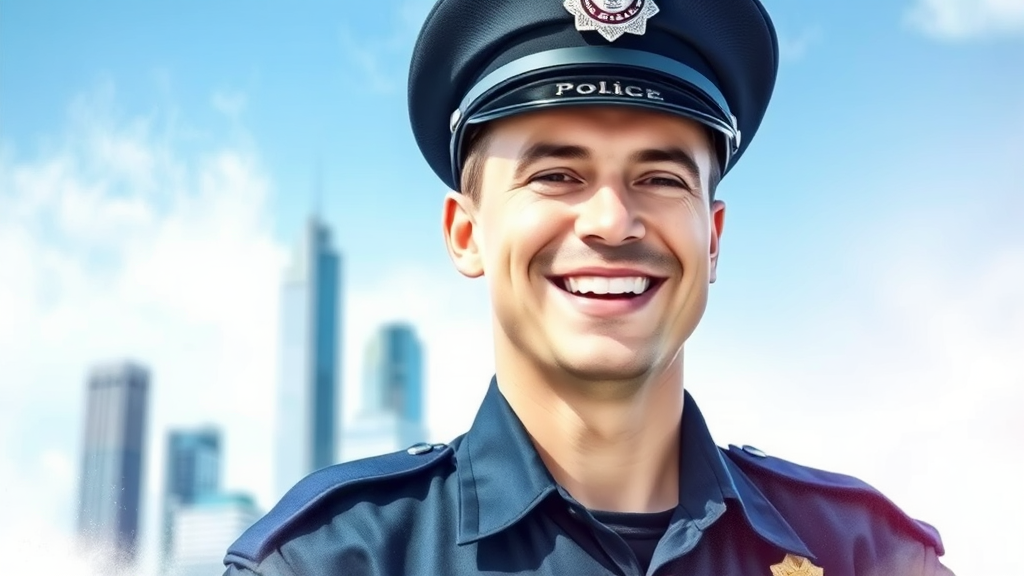 경찰 월급 구성 (watercolor 스타일)