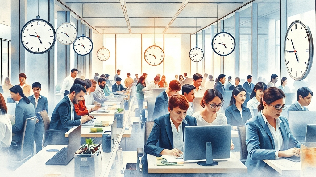 은행 점심시간 운영 방식 🍽️ (watercolor 스타일)