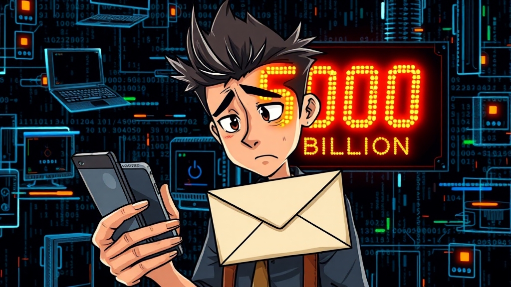 유심 해킹 사고와 위약금 관계 (cartoon 스타일)