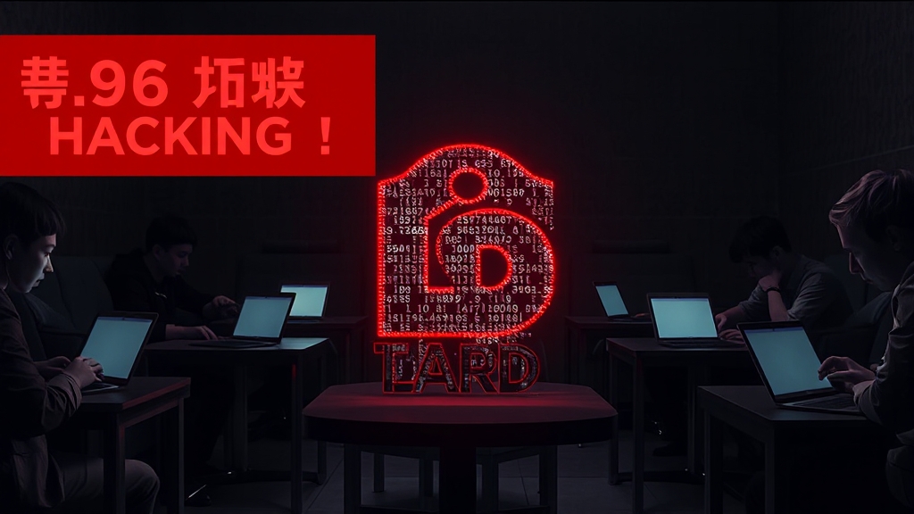 해킹 사건 개요 (realistic 스타일)