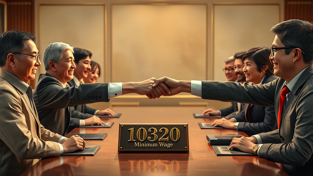 2026년 최저임금 결정 과정 (realistic 스타일)