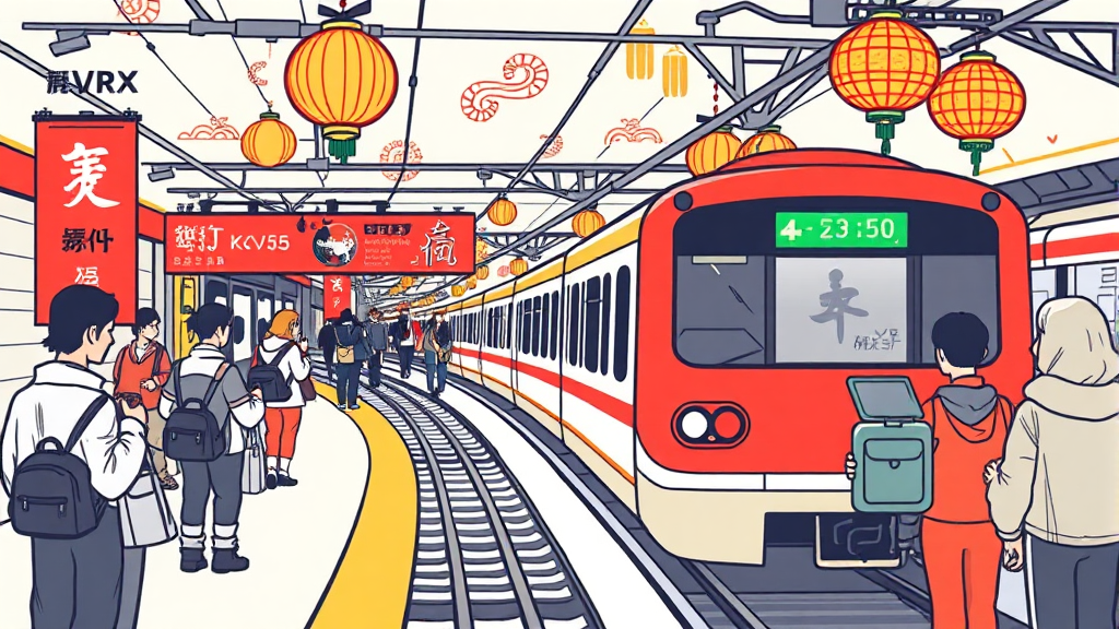 2026 설 연휴, 기차표 예매 일정은? (illustration 스타일)