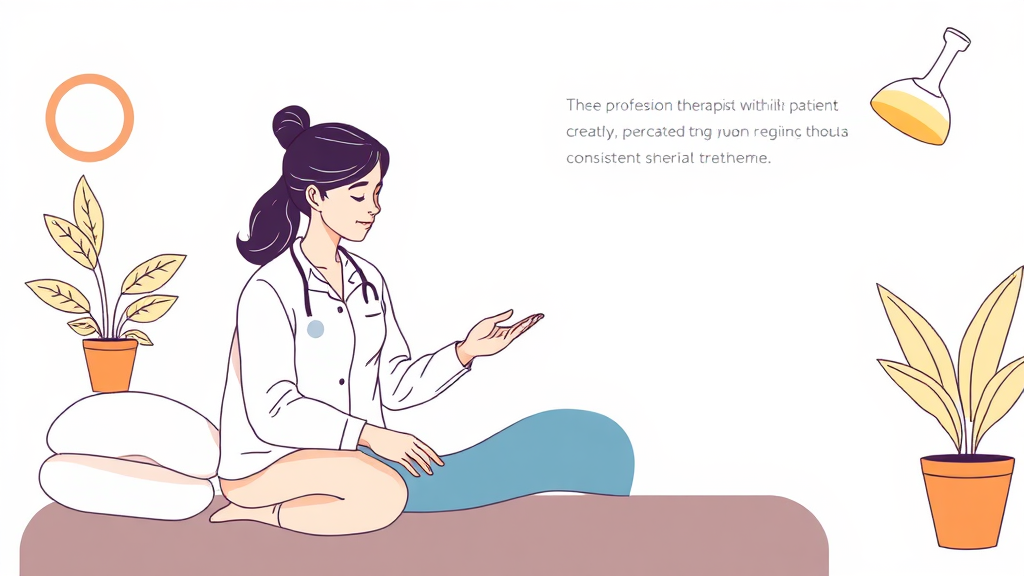 도수치료, 안전하게 받기 위한 주의사항 (illustration 스타일)