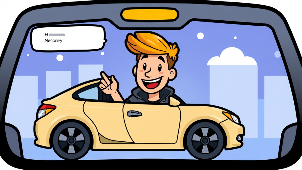 자동차세, 똑똑하게 관리하세요! (cartoon 스타일)