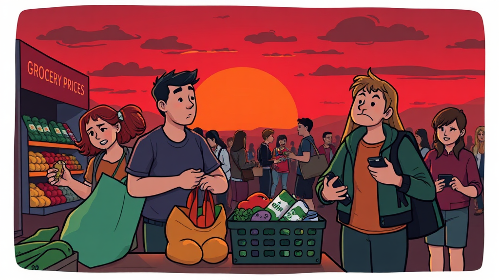 환율 상승, 경제적 영향은? (cartoon 스타일)