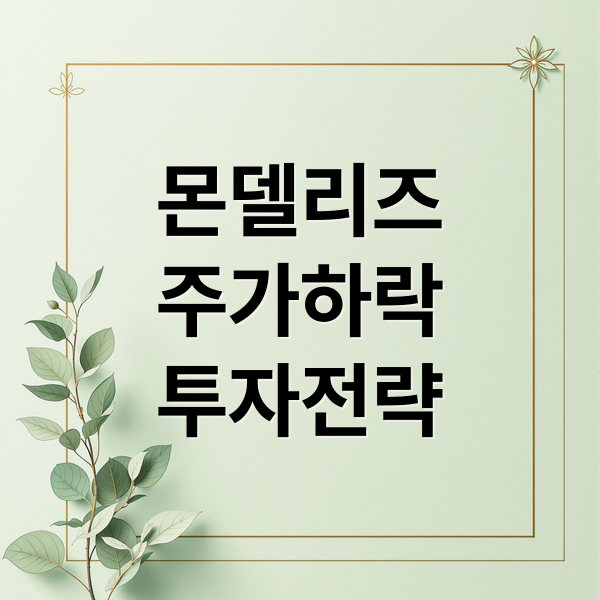 몬델리즈
주가하락
투자전략 (몬덜리즈 인터내셔널 MDLZ 주가)