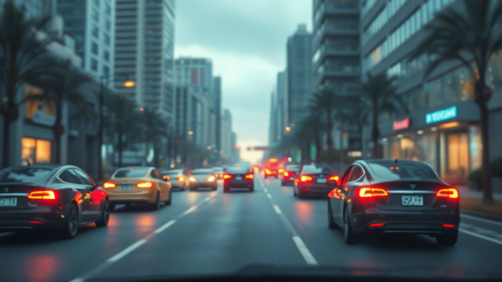 FSD 안전성 논쟁 및 사고율 분석 (watercolor 스타일)