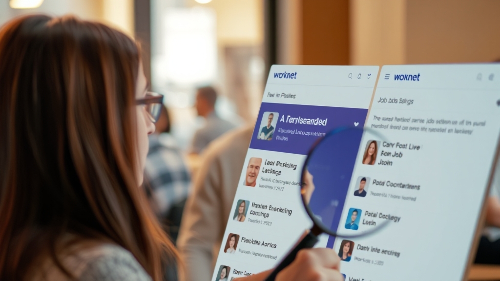 워크넷 구직 신청, 이렇게 쉬웠어? (realistic 스타일)