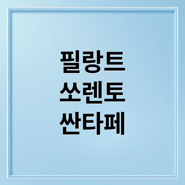 필랑트
쏘렌토
싼타페 (르노 필랑트 쏘렌토 싼타페 비교)