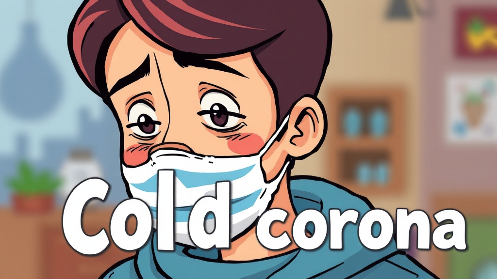 감기, 독감, 코로나19: 증상 & 대처 (cartoon 스타일)