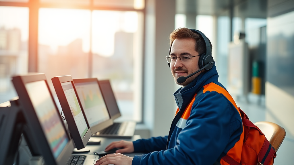 고객센터 상담원 연결 및 이용 팁 (realistic 스타일)