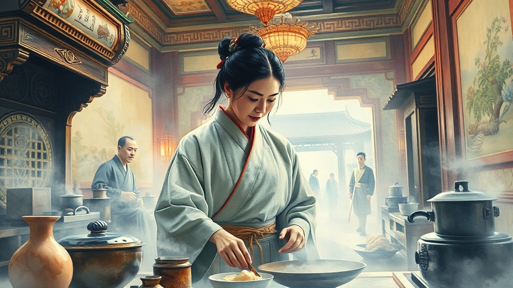 주요 등장인물 및 관계 (watercolor 스타일)