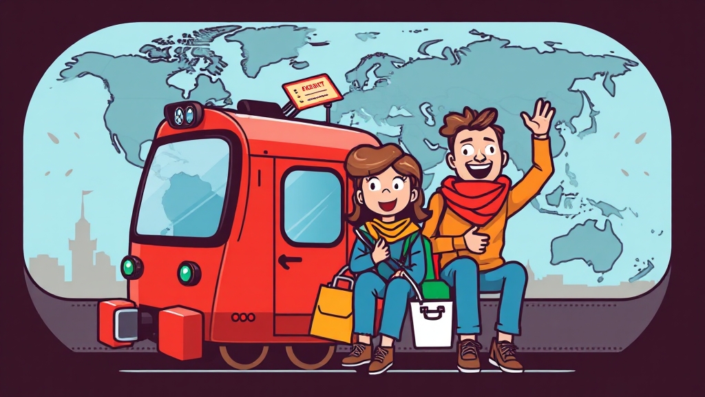 교통패스 활용 및 비용 절감 팁 (cartoon 스타일)