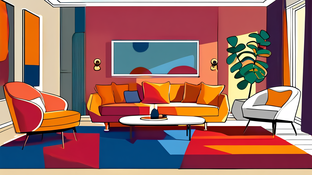 다양한 거실 라운지 체어 디자인 비교 분석 (cartoon 스타일)