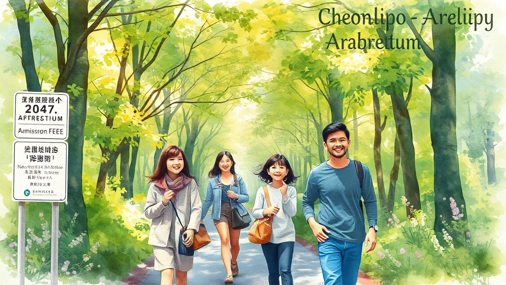 방문객을 위한 이용 정보 (watercolor 스타일)