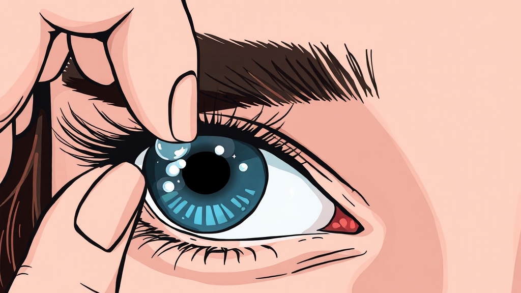 눈 이물감, 자가 진단 해볼까? (illustration 스타일)