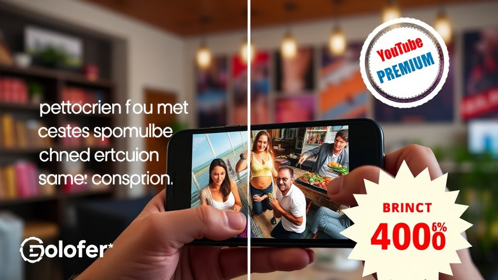 유튜브 프리미엄 할인, 핵심 비교! (realistic 스타일)