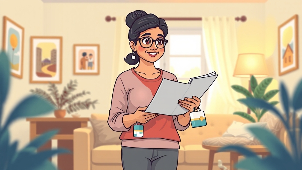 필요 서류 및 유의사항 (cartoon 스타일)