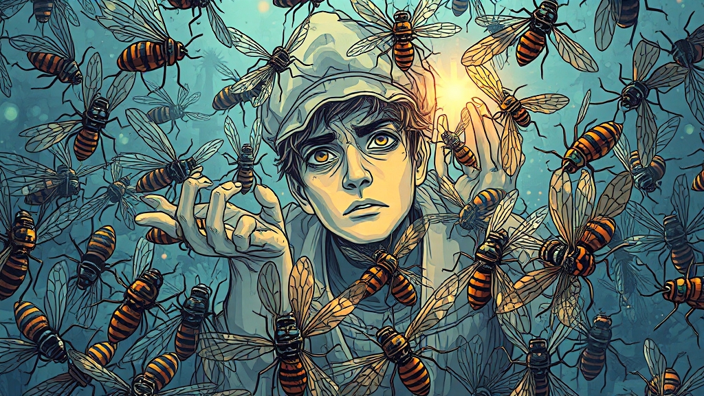 꿈속 상황별 벌레 꿈 해석 (illustration 스타일)