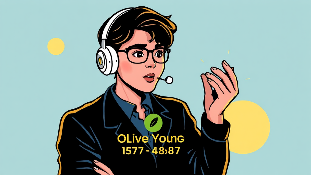 고객센터 정보 (illustration 스타일)