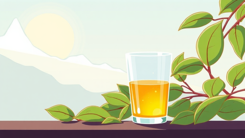 삼백초 추출물 섭취 방법 (cartoon 스타일)