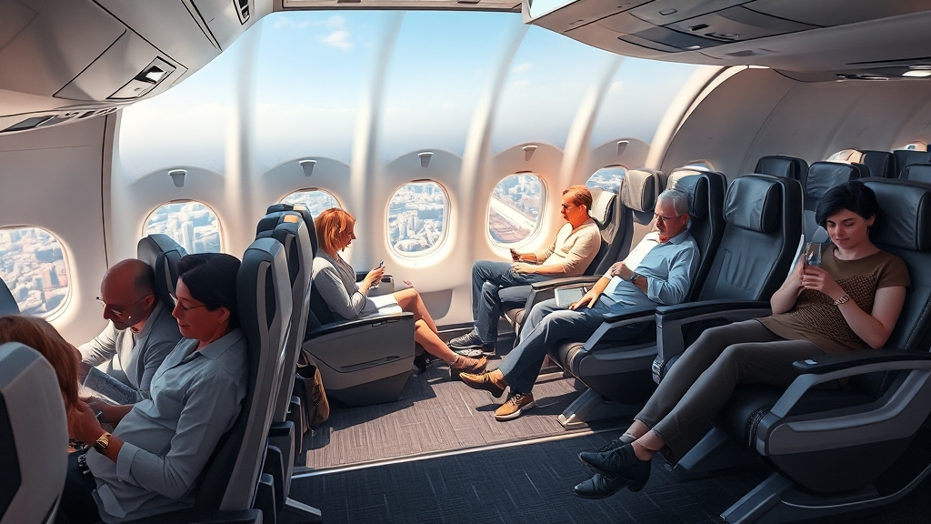 좌석 등급, 뭐가 다를까? (realistic 스타일)