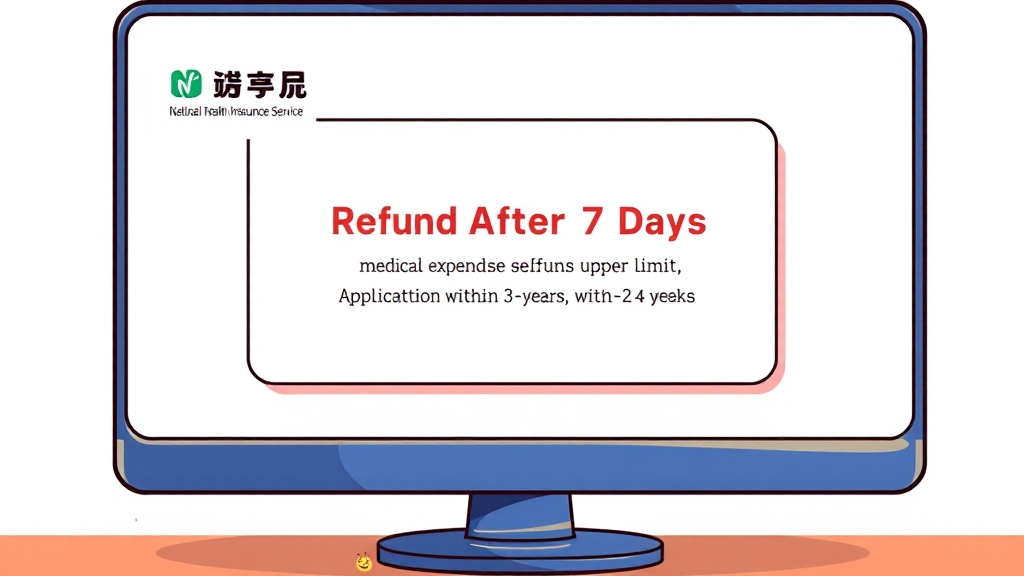 사후 환급금 신청 절차 (cartoon 스타일)