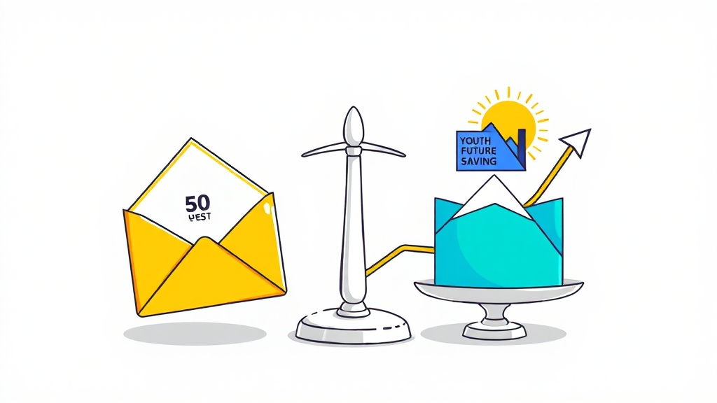 납입액, 지원금, 예상 수령액 비교 (cartoon 스타일)