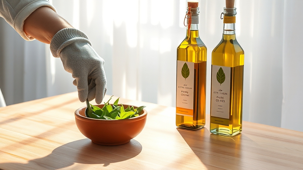 올리브 오일, 적정 섭취량은? (watercolor 스타일)