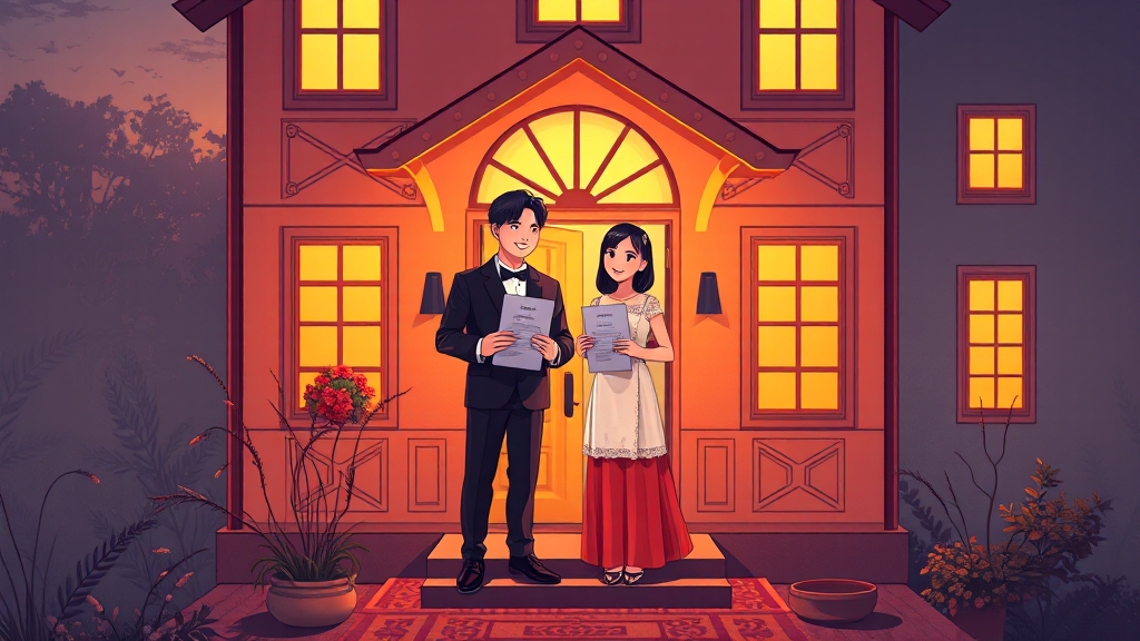 신혼부부 전세대출 기본 정보 (illustration 스타일)