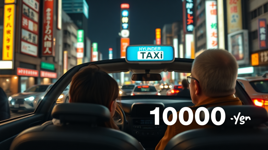 일본 우버 택시 프로모션 분석 (realistic 스타일)