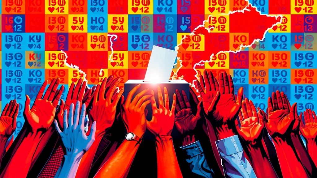사전투표, 왜 중요할까요? (popart 스타일)