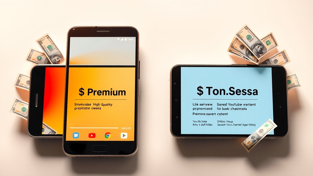 프리미엄 vs 라이트: 기능 및 가격 비교 (realistic 스타일)