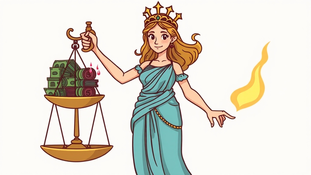 형사합의금 산정 및 협상 전략 (cartoon 스타일)