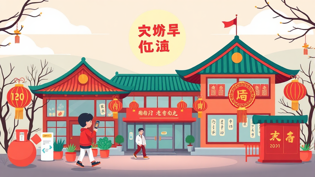 지역별 설 연휴 병원·약국 정보 확인 채널 (cartoon 스타일)