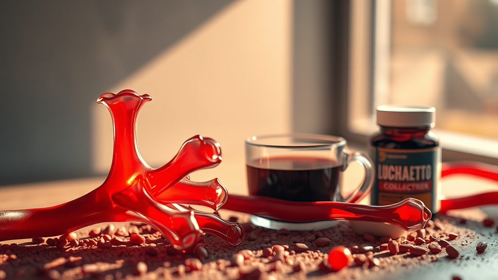 커피 성분, 약 효과에 어떤 영향? (realistic 스타일)