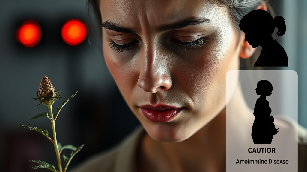 황기 섭취 시 주의사항 (realistic 스타일)