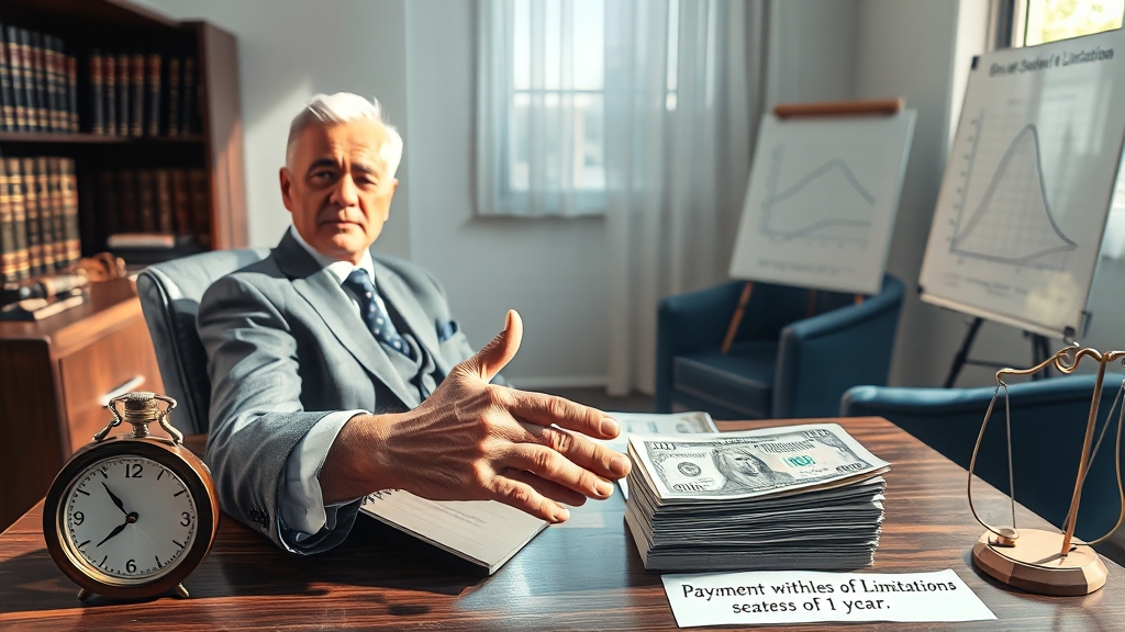 퇴직금 지급 기한 및 소멸시효 (realistic 스타일)