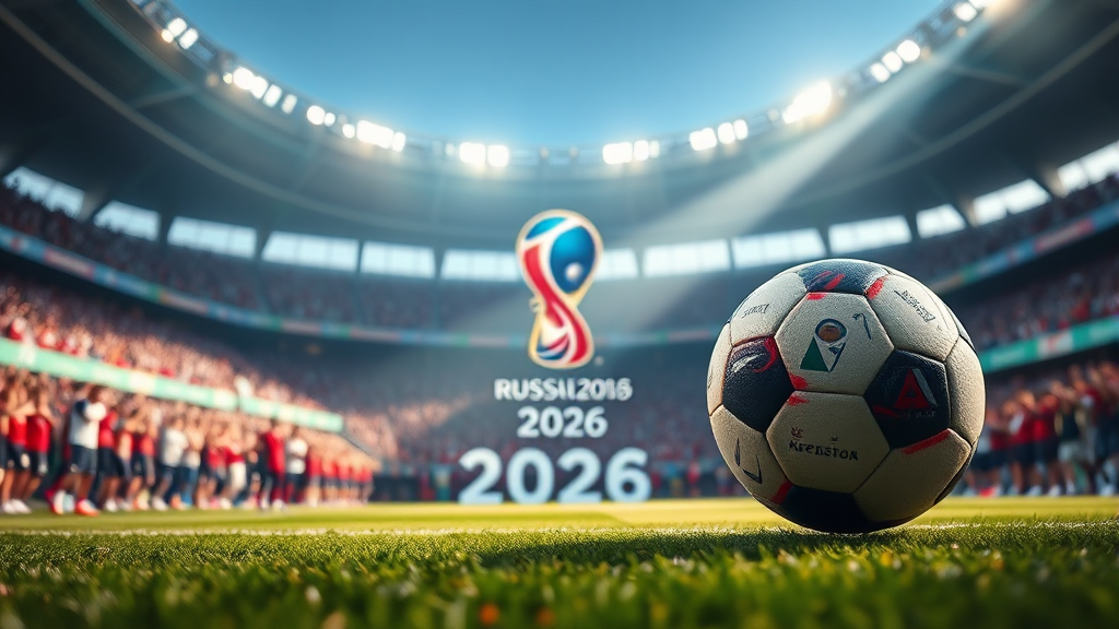 2026 월드컵 조 추첨 결과는? (realistic 스타일)