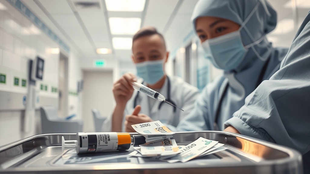 유료 접종 정보 및 추가 정보 (realistic 스타일)