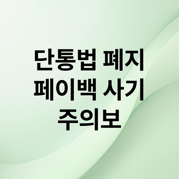 단통법 폐지
페이백 사기
주의보 (단통법 폐지 후불형 페이백 사기)