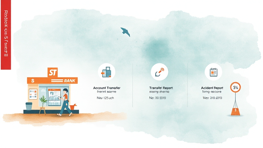 인터넷뱅킹, 언제 이용할 수 있을까? (watercolor 스타일)