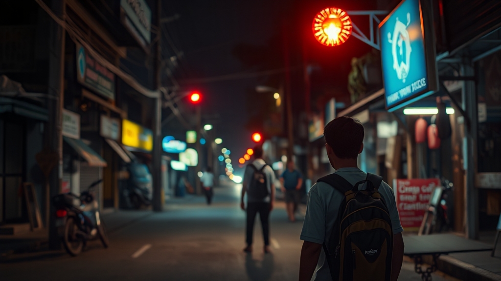 캄보디아 여행 시 주의사항 ⚠️ (realistic 스타일)