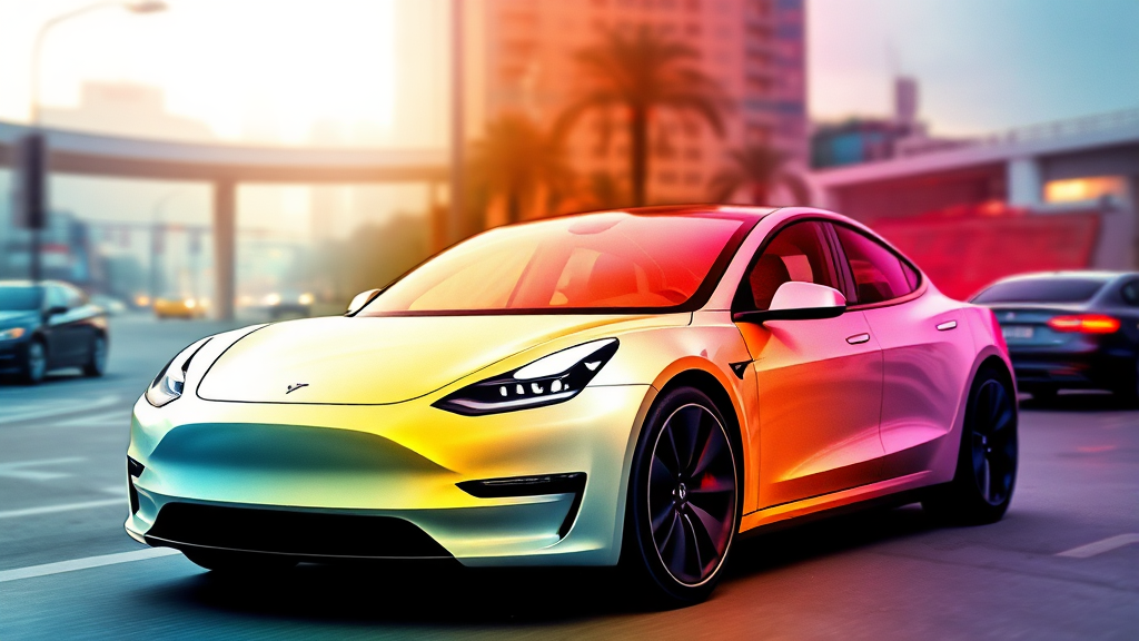 테슬라, 왜 가격을 내렸나? (watercolor 스타일)